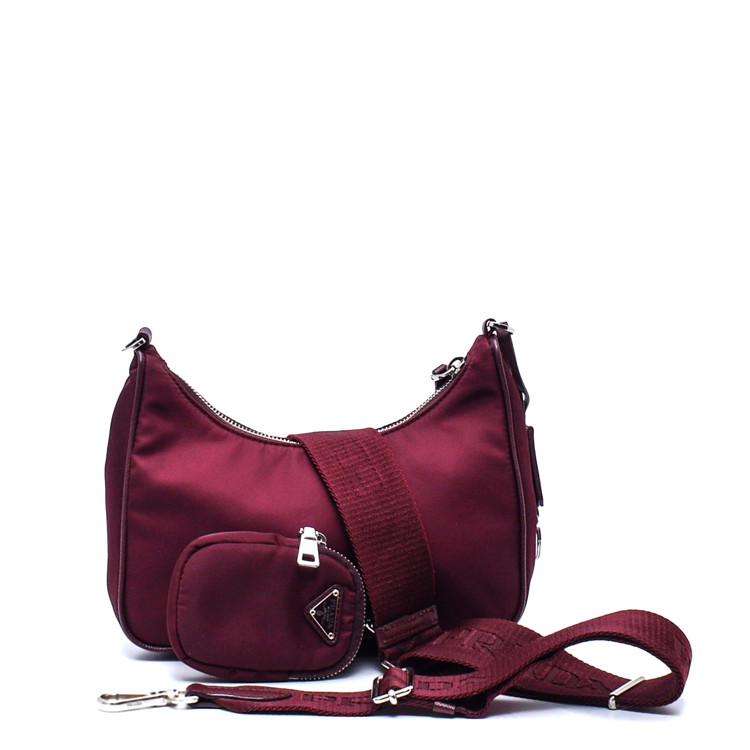 Prada - Burgundy Nylon Re/Edition 2005 Shoulder Bag